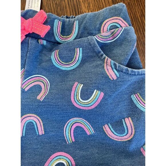 NEW Cynthia Rowley Girls 12 Knit Rainbow Cuffed Shorts BUY 2 GET 1 FREE - Picture 2 of 5
